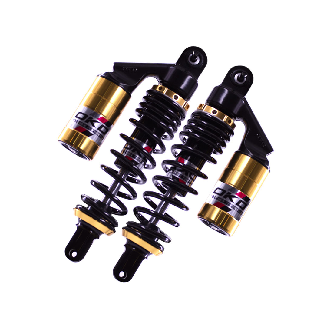 REAR SHOCK OKD AEROX NEW HILUX 280MM BLACK/GOLD