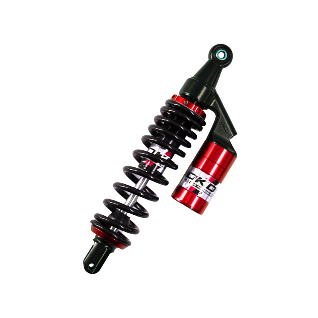 REAR SHOCK OKD CLICK 150 NEW ICON 330MM BLACK/RED