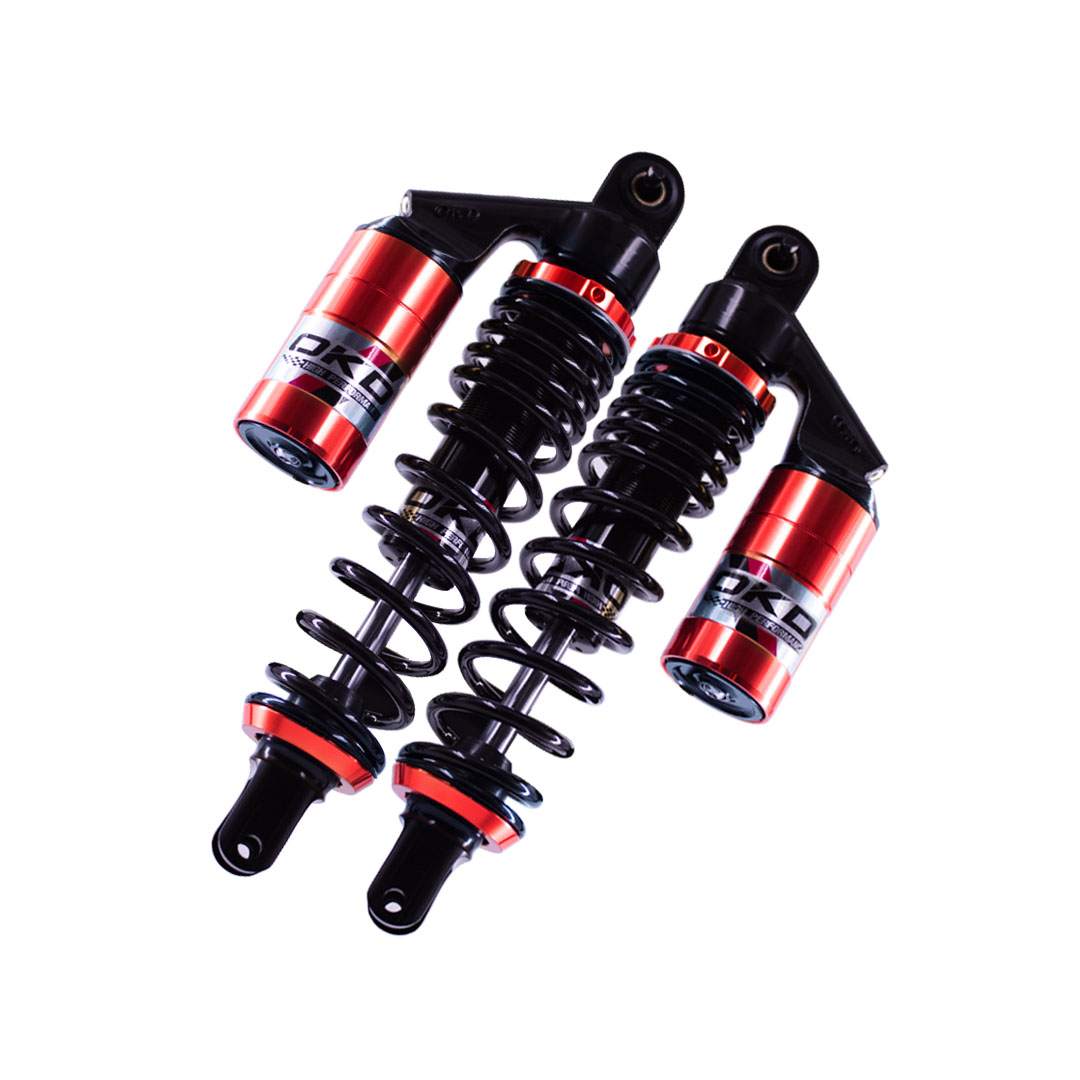 REAR SHOCK OKD NMAX NEW HILUX 310MM BLACK/RED