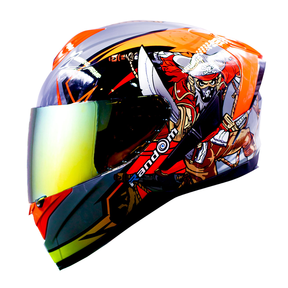 HELMET RD DEMON PIRATES GRAY