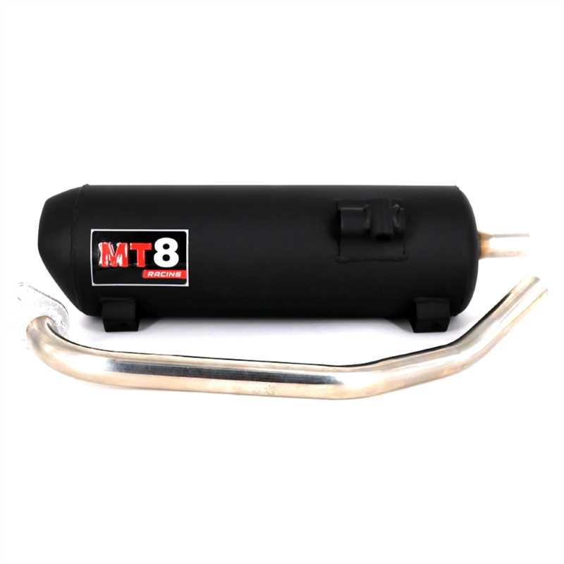POWER PIPE STOCK V1 MT8 AEROX 155 BLACK