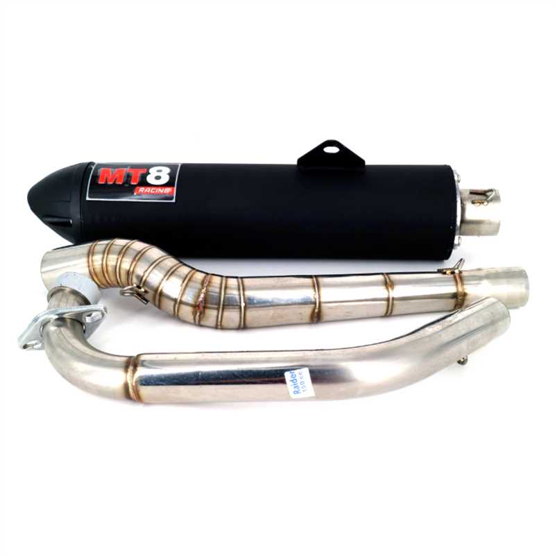 POWER PIPE STOCK MT8 RAIDER 150cc VERSION 3 BLACK